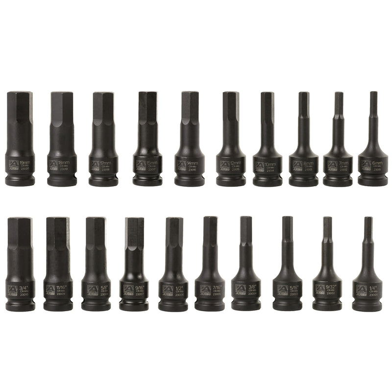 20-Piece 1/2-Inch Drive Master Impact Hex Driver Set