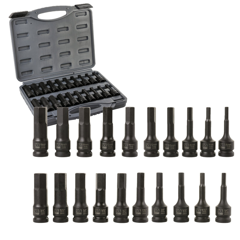20-Piece 1/2-Inch Drive Master Impact Hex Driver Set – ARES Tool