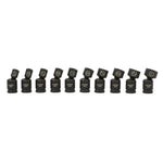 10-Piece SAE Pinless Universal Swivel Impact Socket Set