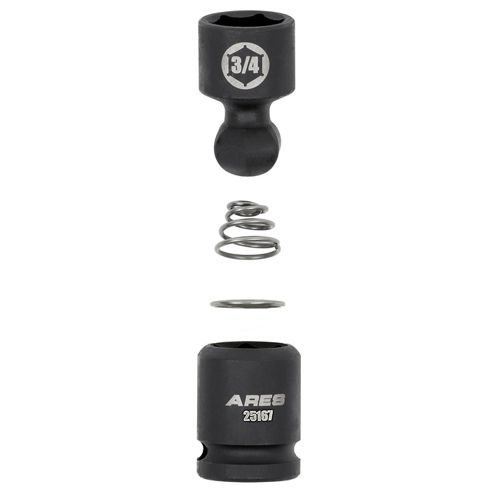ARES 25159 - 8-Piece SAE Pinless Universal Swivel Impact Socket Set