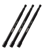 3-Piece 1/4-Inch Magnetic Impact 6-Inch Nut Driver Bit Set