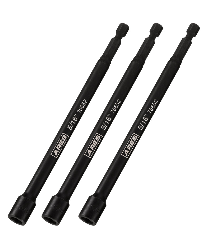 3-Piece 5/16-Inch Magnetic Impact  6-Inch Nut Driver Bit Set