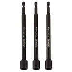 3-Piece 7/16-Inch Magnetic Impact 6-Inch Nut Driver Bit Set