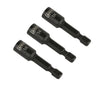 3-Piece 1/4-Inch Magnetic Impact 1 3/4-Inch Nut Driver Bit Set