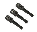 3-Piece 1/4-Inch Magnetic Impact 1 3/4-Inch Nut Driver Bit Set
