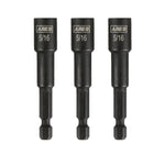 3-Piece 5/16-Inch Magnetic Impact 2 9/16-Inch Nut Driver Bit Set