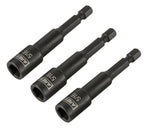 3-Piece 5/16-Inch Magnetic Impact 2 9/16-Inch Nut Driver Bit Set