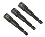 3-Piece 5/16-Inch Magnetic Impact 2 9/16-Inch Nut Driver Bit Set