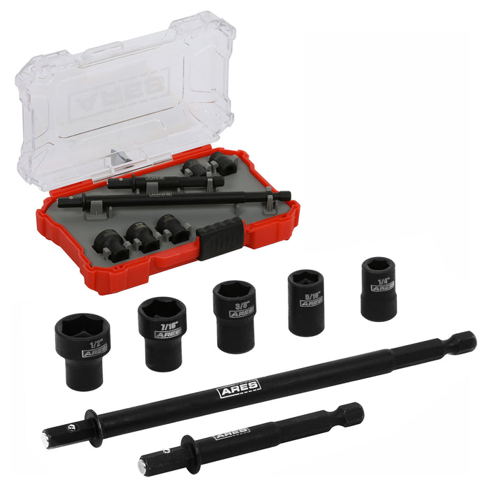 Cleanable Tool Kit ARES 27086 – 7-Piece Master SAE Detachable Cleanable Nut Driver Set ...