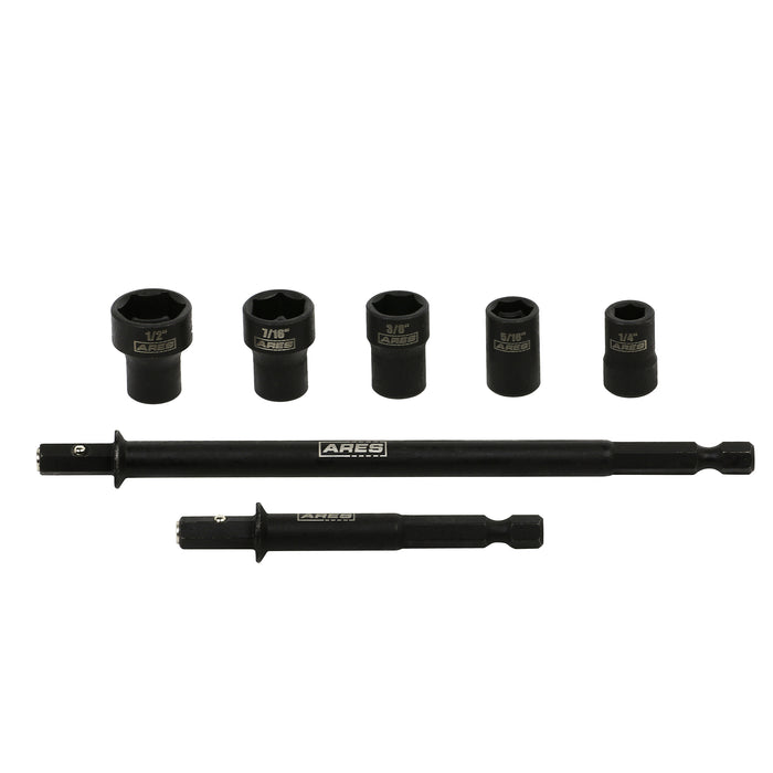 Cleanable Tool Kit ARES 27086 – 7-Piece Master SAE Detachable Cleanable Nut Driver Set ...