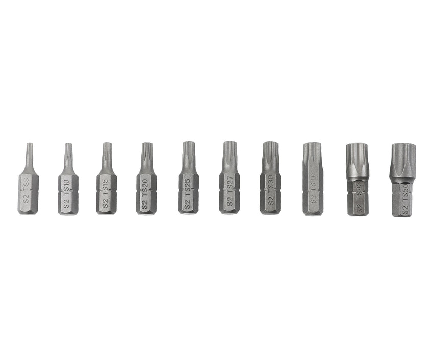 10-Piece 5-Point Torx Plus Tamper Proof Security Bit Set