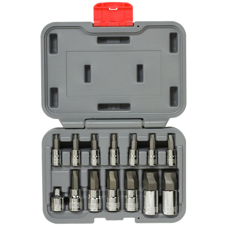 14-Piece SAE Damaged Fastener Remover Hex Bit Socket Set