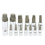 14-Piece SAE Damaged Fastener Remover Hex Bit Socket Set