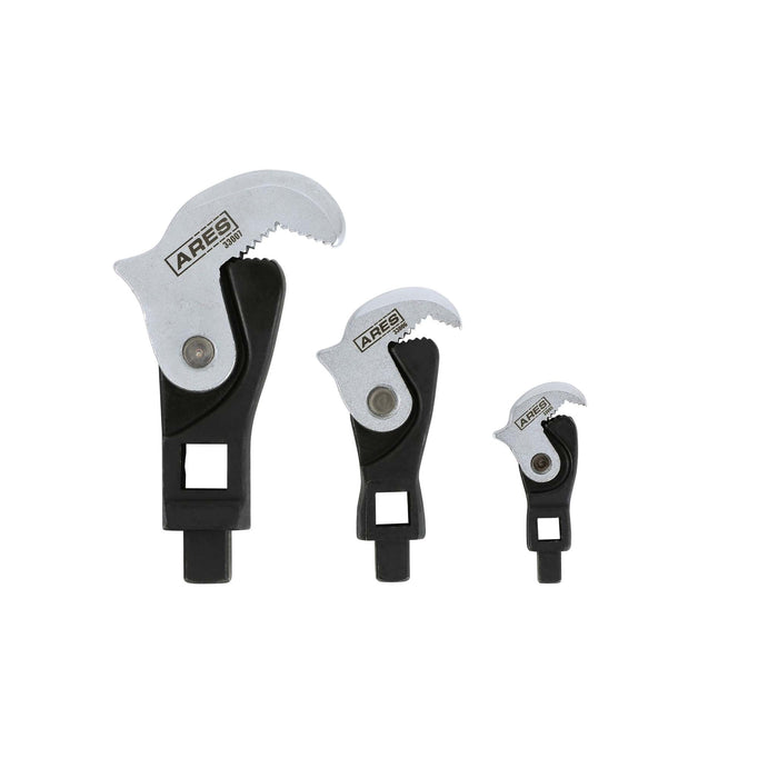 3-Piece Spring Loaded Auto Adjusting Crowfoot Wrench Set