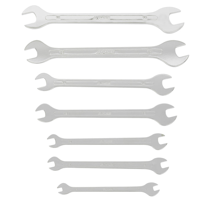 7-Piece Metric Ultra-Thin Profile Double Open-End Wrench Set