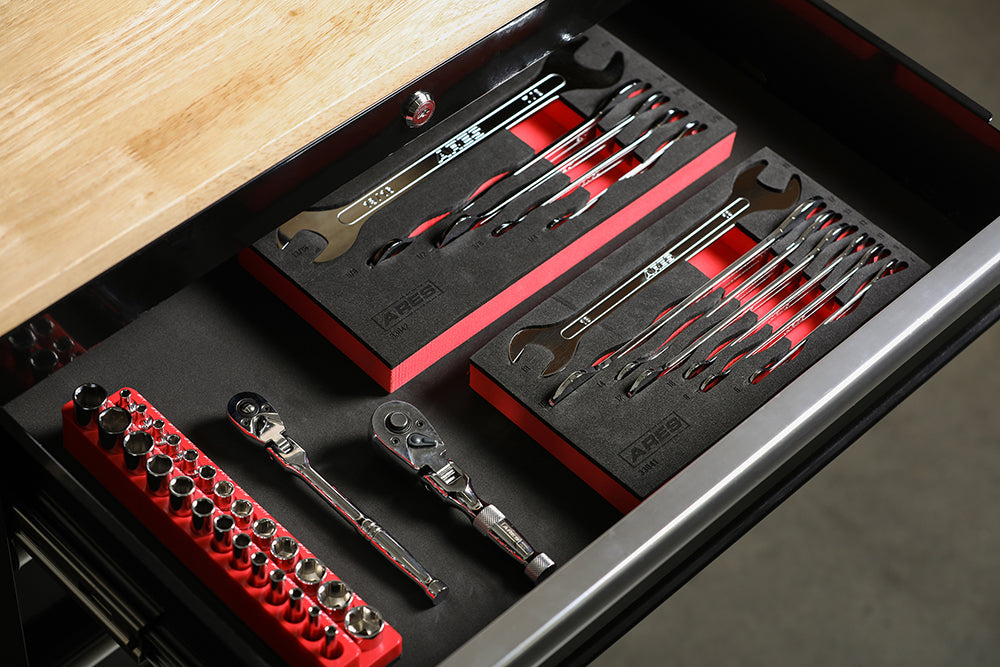 ARES 33042 - 5-Piece SAE Ultra-Thin Profile Double Open-End Wrench Set