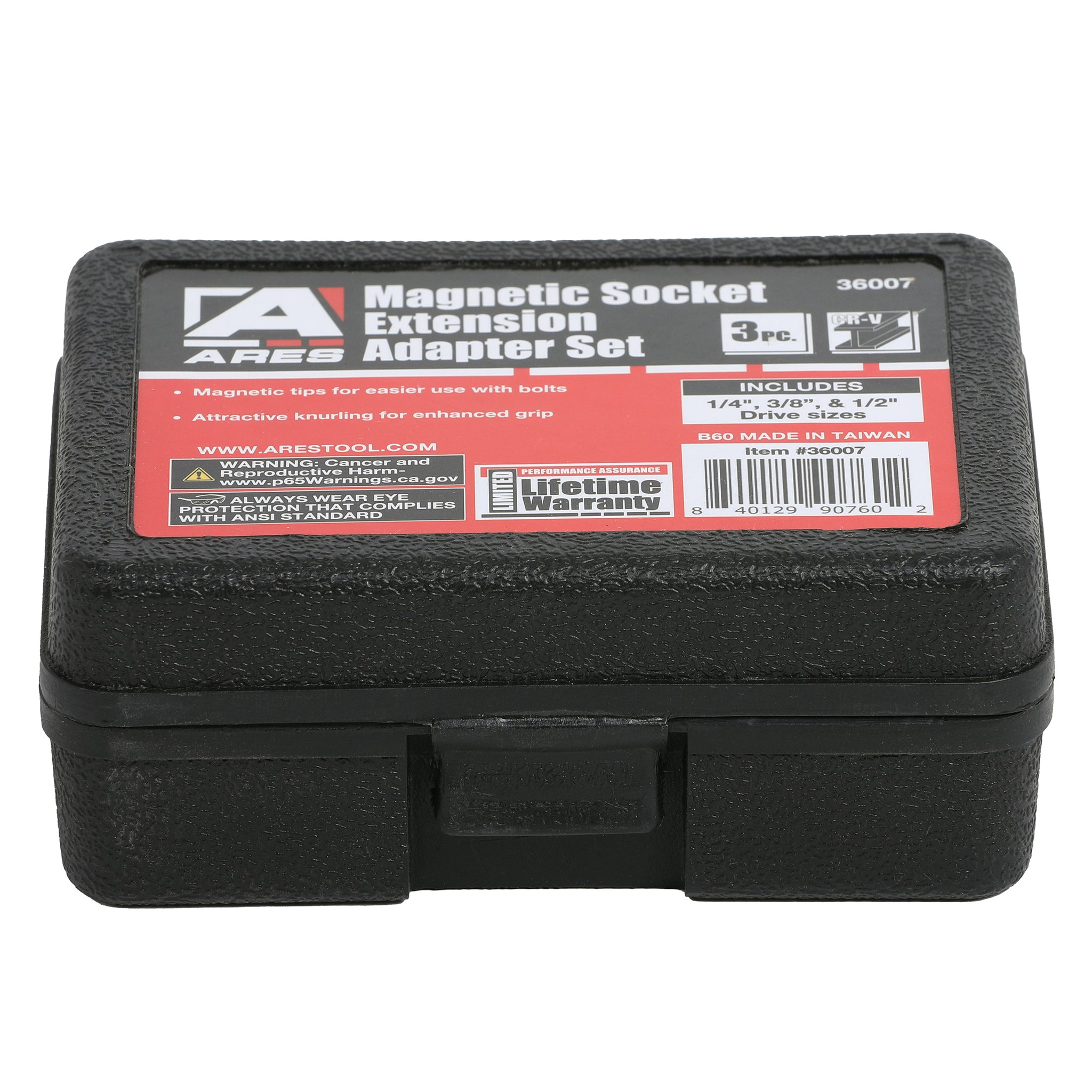 3-Piece Magnet Socket Extension Adapter Set – ARES Tool, MJD Industries ...