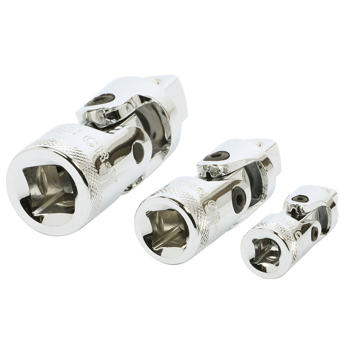 3-Piece Spring Loaded Universal Joint Set