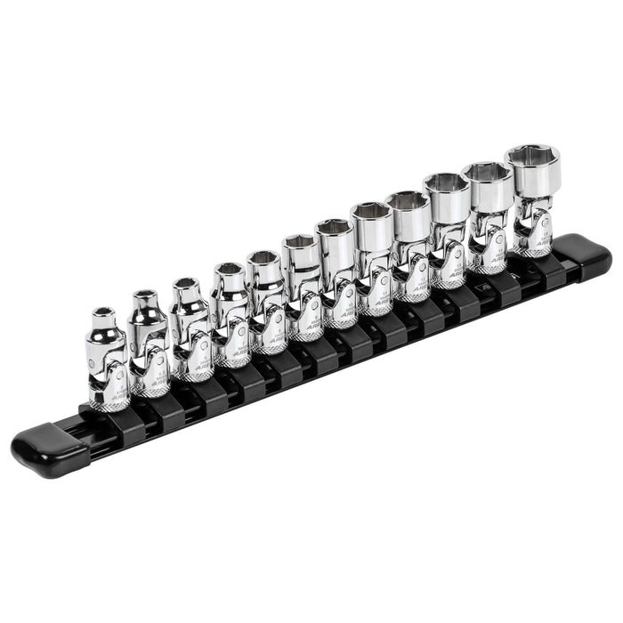 12pc 1/4-inch Drive Metric Flex Socket Set