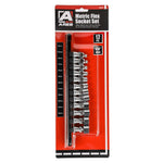 12pc 1/4-inch Drive Metric Flex Socket Set