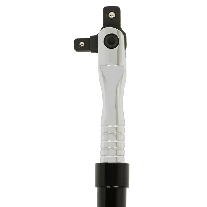 3/8-Inch Drive & 1/2-Inch Drive Dual Head Extendable Black Breaker Bar