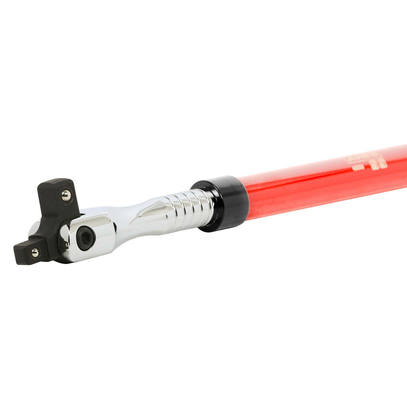 3/8-Inch Drive & 1/2-Inch Drive Dual Head Extendable Red Breaker Bar