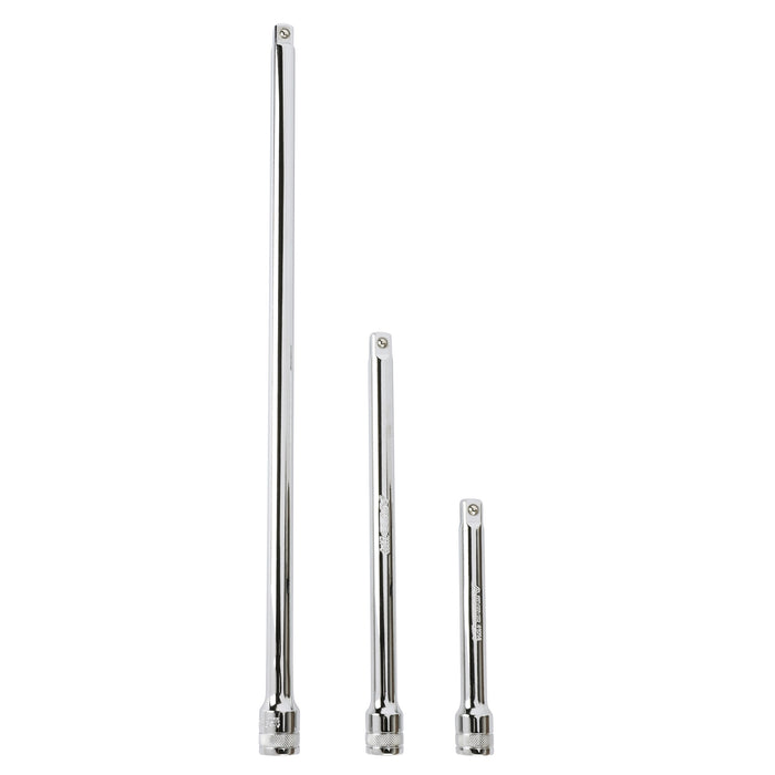 ARES 41010 - 3-Piece 1/2-Inch Drive Extra Long Socket Extension Set