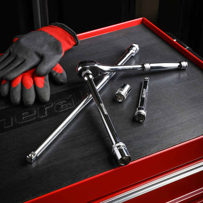 ARES 41010 - 3-Piece 1/2-Inch Drive Extra Long Socket Extension Set ...