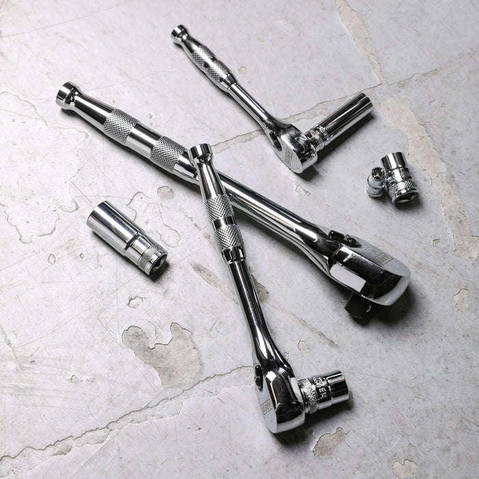 3-Piece 90-Tooth Full Polish Ratchet Set