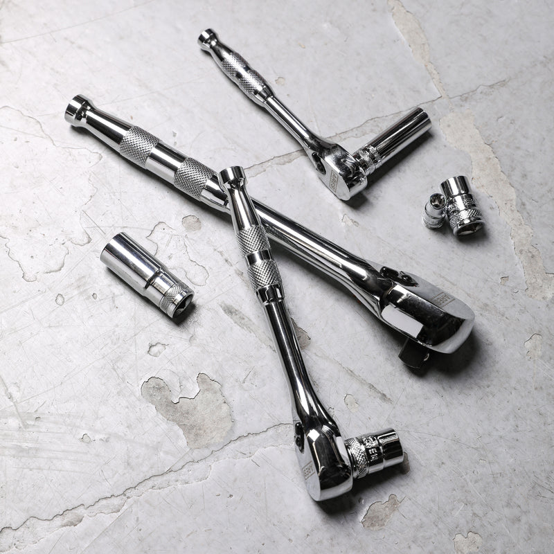 1/4-inch Drive 90-Tooth Full Polish Ratchet