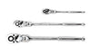 3-Piece 72-Tooth Quick Release Flex Head Ratchet Set