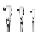 3-Piece 72-Tooth Quick Release Flex Head Ratchet Set