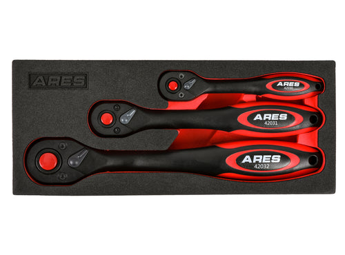 3-Piece 72-Tooth Composite Ratchet Set