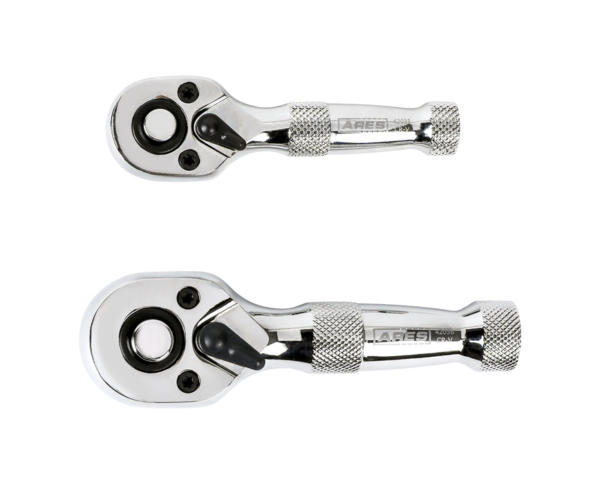 2-Piece 72-Tooth Stubby Ratchet Set