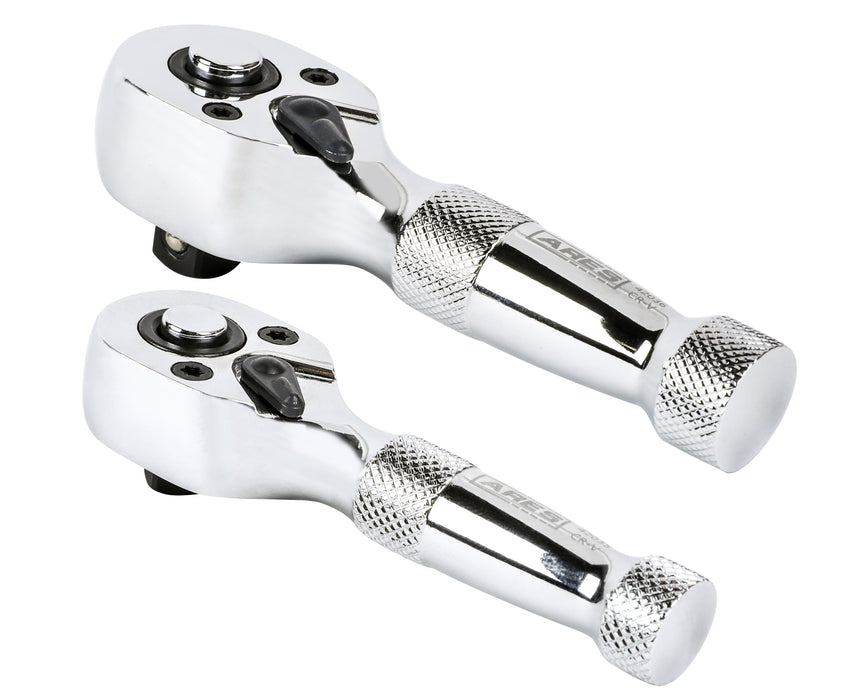 2-Piece 72-Tooth Stubby Ratchet Set