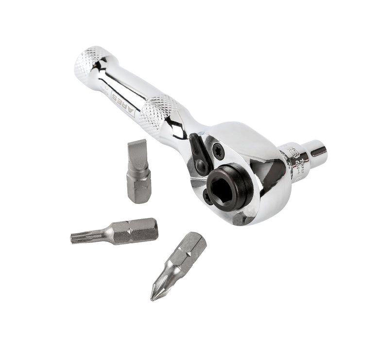 1/4-Inch Drive 72-Tooth Stubby Ratchet and Bit Driver