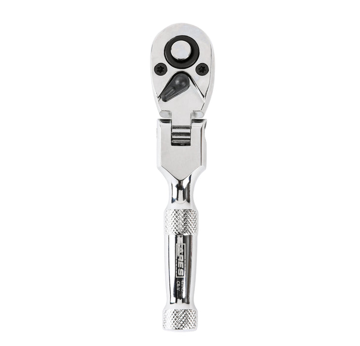 Flex Head Stubby Ratchet - 1/4-Inch Drive 72-Tooth