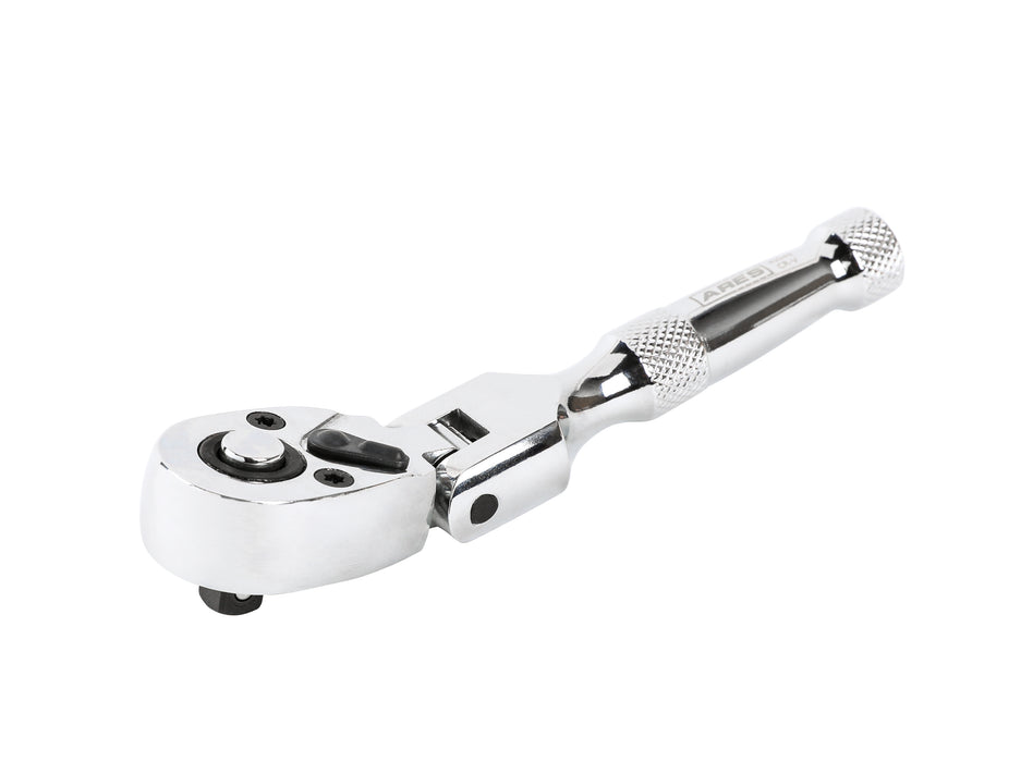 Flex Head Stubby Ratchet - 1/4-Inch Drive 72-Tooth