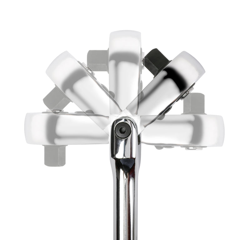 3/8-Inch Drive 72-Tooth Flex Head Stubby Ratchet