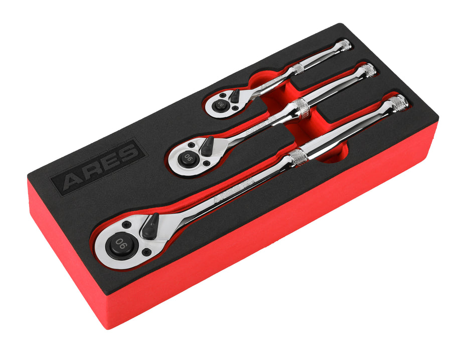 3-piece 90 Tooth Ratchet Set