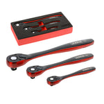 3-Piece Dual Tone 72-Tooth Ratchet Set