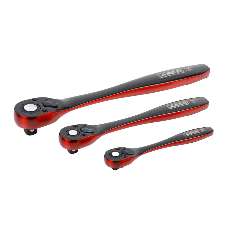 3-Piece Dual Tone 72-Tooth Ratchet Set