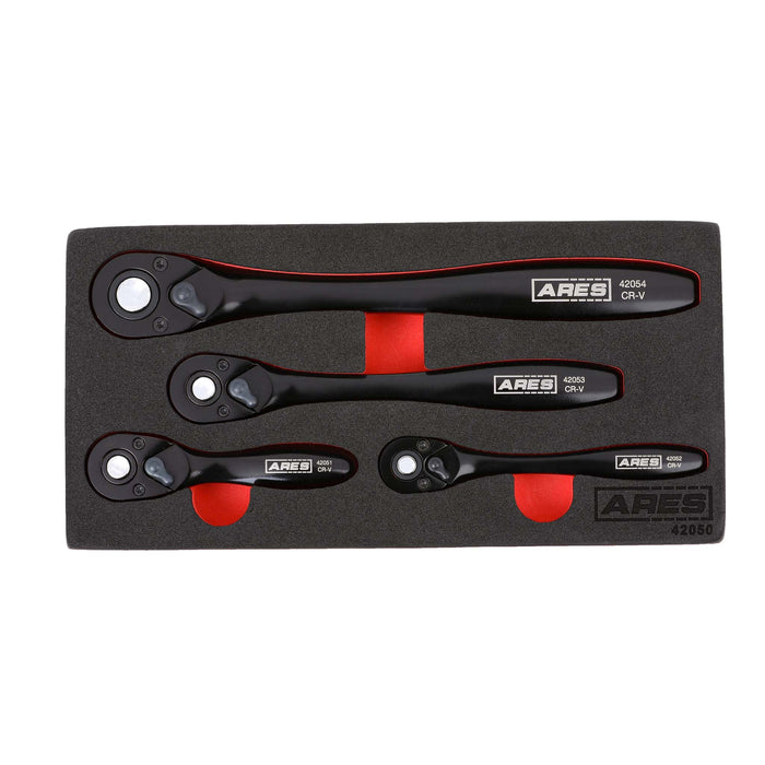 4-Piece Dual Tone 72-Tooth Ratchet Set