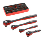 4-Piece Dual Tone 72-Tooth Ratchet Set