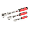 3-Piece 72-Tooth Extendable Ratchet Set