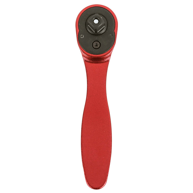 1/4-Inch Drive 72-Tooth Anodized Aluminum Red Stubby Micro Ratchet