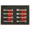 8-Piece SAE 12-Point Box End Torque Adapter Extension Set