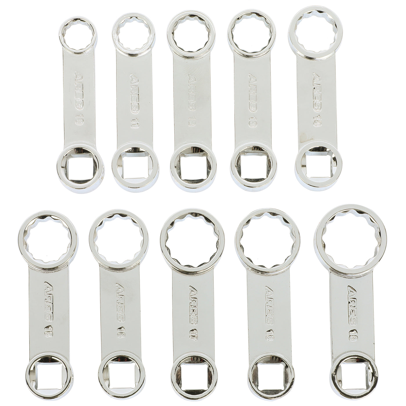 ARES 43036 - 10-Piece Metric 12-Point Box End Torque Adapter Extension ...