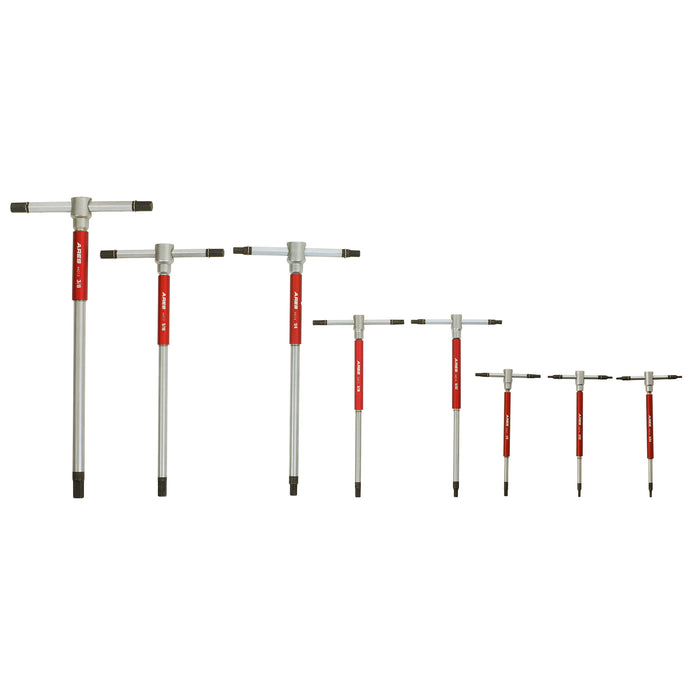 ARES 44002 - 8-Piece SAE 3-Way T-Handle Spinner Hex Allen Key Wrench Set