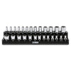 28-Piece 1/4-inch Drive Metric Socket and 90-Tooth Ratchet Set with Magnetic Organizer